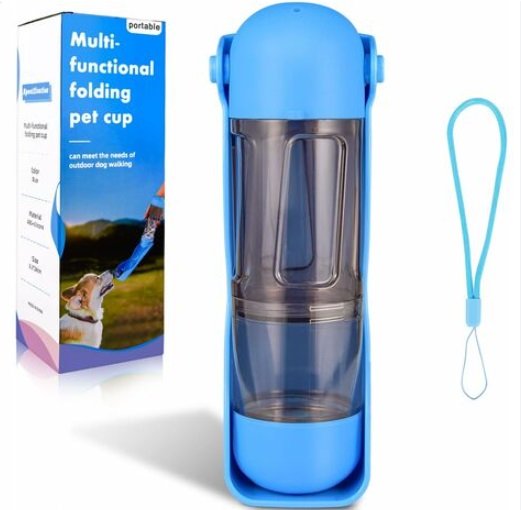 Multi-Functional Folding Pet Cup